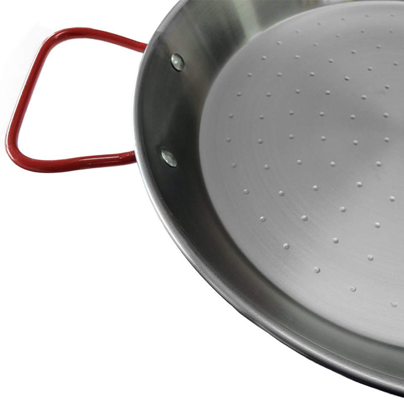 Garcima 26-inch Carbon Steel Paella Pan with Heatproof Handles