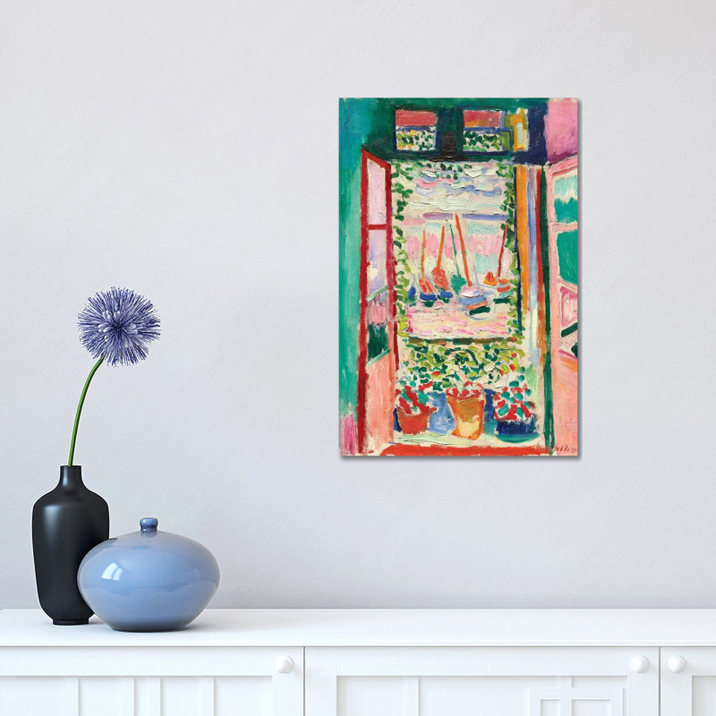 Open Window At Collioure (1905) by Henri Matisse - Painting on Canvas, 66.04 cm H x 45.72 cm W x 1.91 cm D, Wrapped Canvas