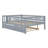 Wood Daybed With Trundle And Fence Guardrails-1255927858
