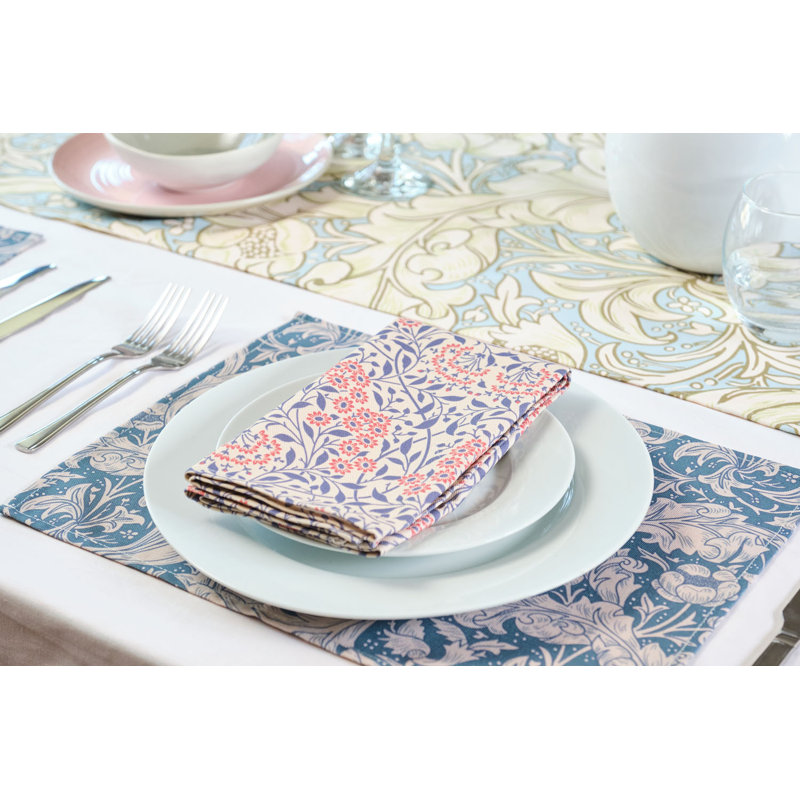 Cotton Floral Square Napkin
