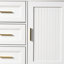 Buffet avec 3 tiroirs, armoire de rangement moderne de 28 po pour la cuisine, le salon et le vestibule