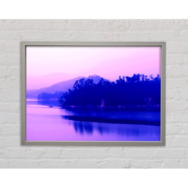 Union Rustic Pink Blue Lake Serine - Single Picture Frame Art Prints on ...