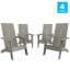 Chaises de style Adirondack à deux lattes pour l'intérieur et l'extérieur-88681456
