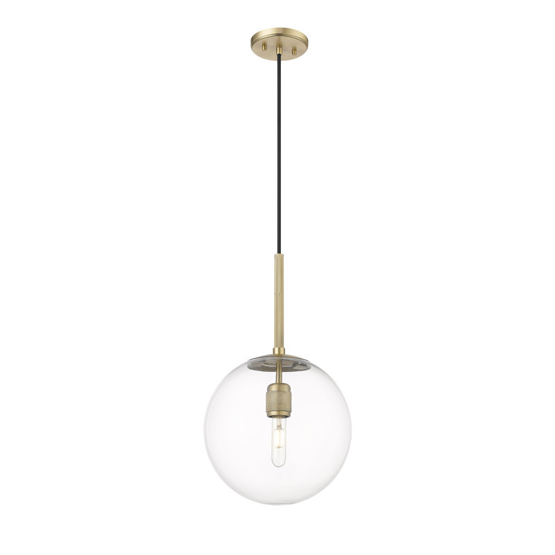 Luminaire suspendu 1 lumière Sola, Clair, Transparent