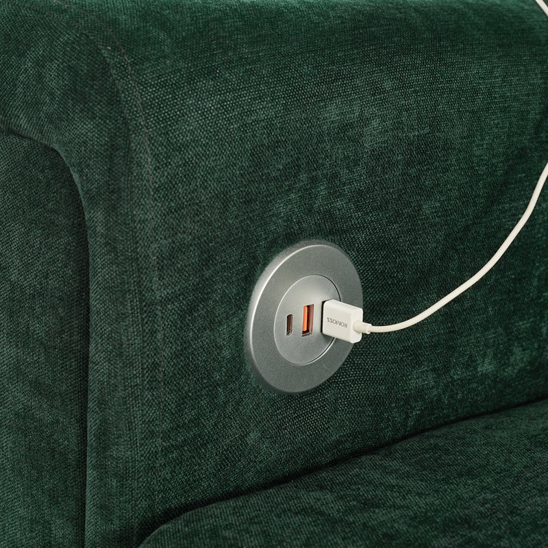Canapé 115 "en forme de U, Vert