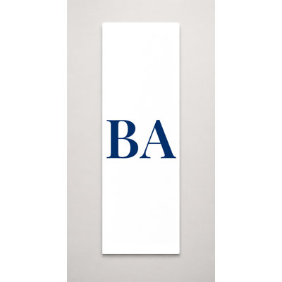Drapeau du monde de la Bosnie-et-Herzégovine, monogramme de diamant de luxe - jaune, blanc, bleu - grande toile, art mural