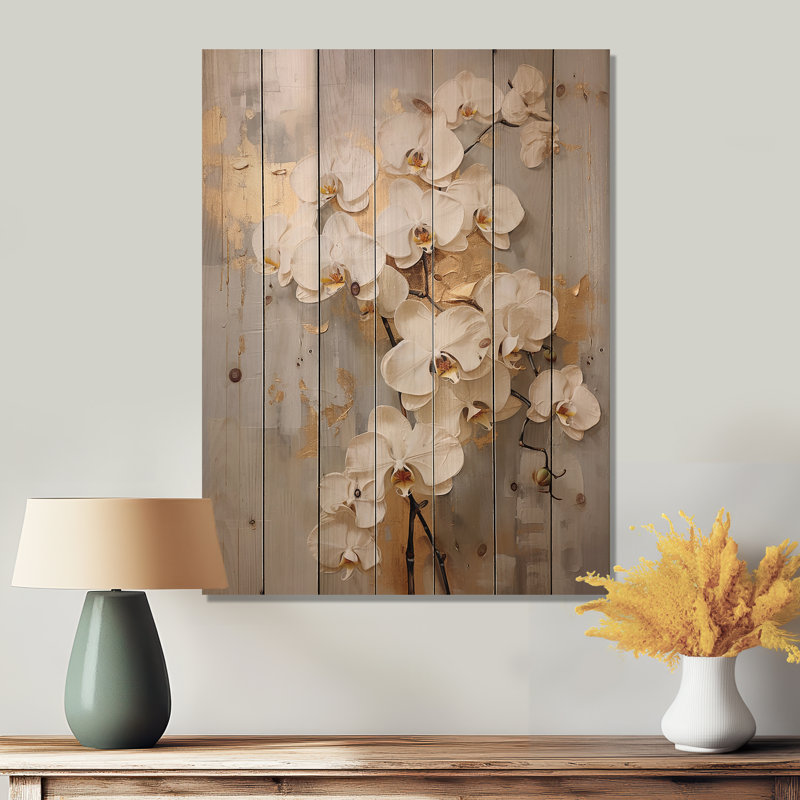 Moravka - Panneaux muraux décoratifs floraux en bois, H 32 po x l 24 po