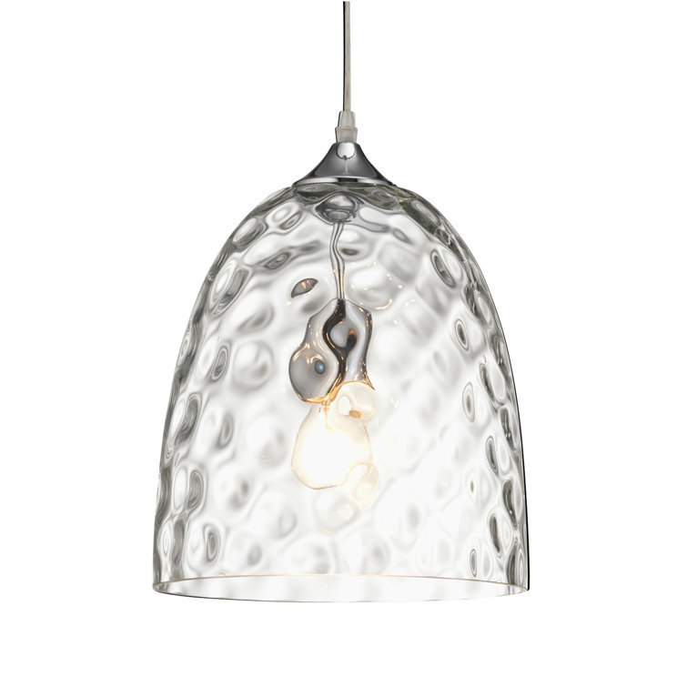 Flatiron 1 - Light Chrome Teardrop Pendant