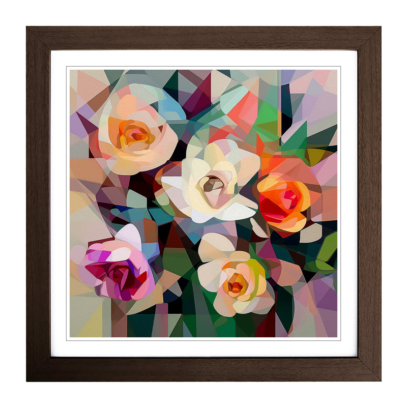 Single Picture Frame Print on Wood, Walnut