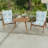 21" x 38" Outdoor Chair Cushion with Ties and Loop-1822053655
