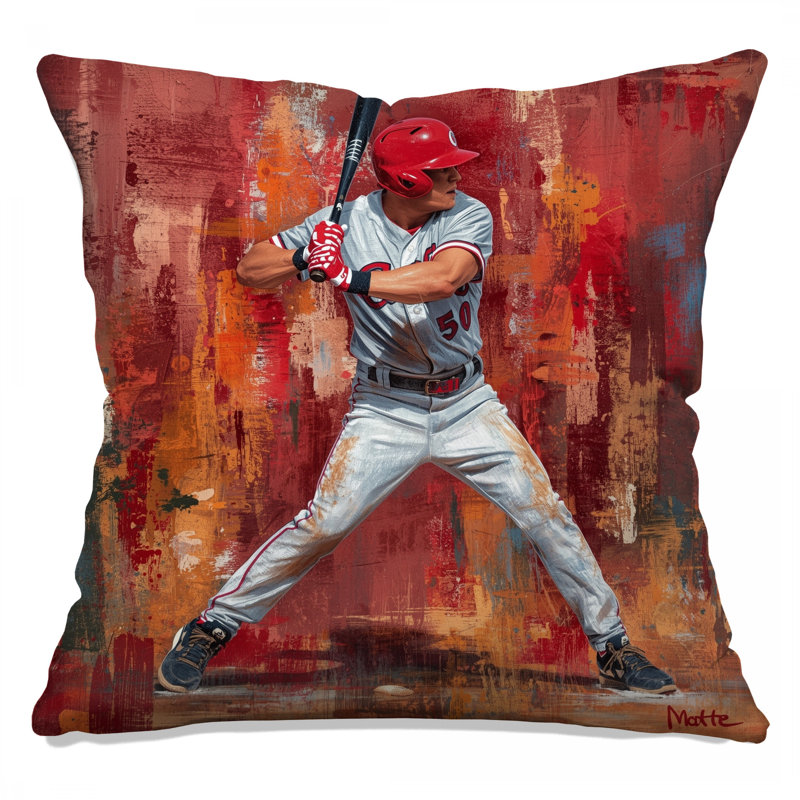 Coussins décoratifs de baseball, 20 po x 20 po