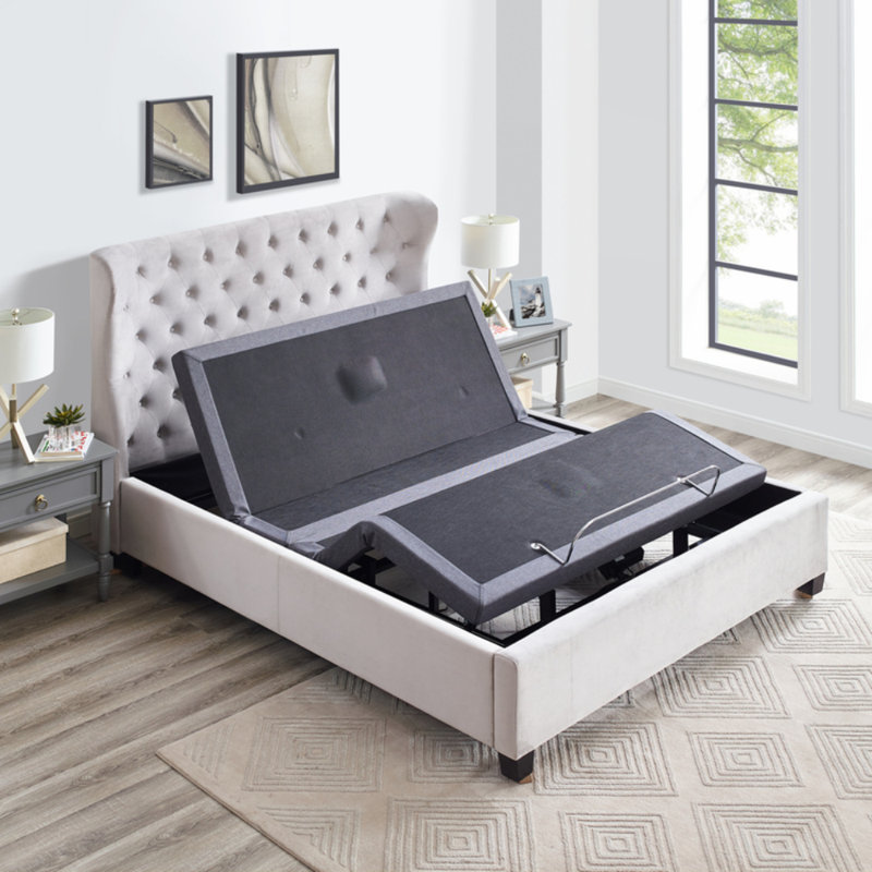 Sterner Zero Gravity Pain Relieving Massaging Adjustable Bed with Wireless Remote, Bluetooth and App, Split King