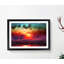 Rainbow Sunset over the Ocean in Abstract - Picture Frame Painting Print-55765294-55765291
