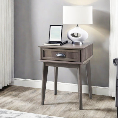 Cabral End Table with Storage - Nightstand with Drawer, Living Room