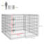 91cm H Panel Metal Pet Barrier With Door