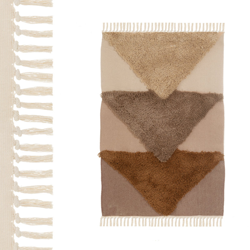 Geometric Machine Tufted 180cm X 120cm Area Rug