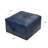 Solid Handmade Buffalo Leather Square Pouf (Recycled Foam With Fibre Fill)-1114853572-1114853574