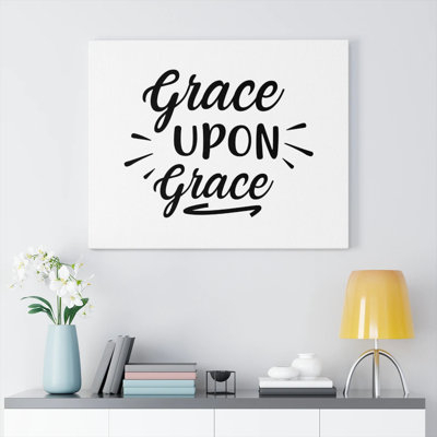 Grace Upon Grace - Wrapped Canvas Print
