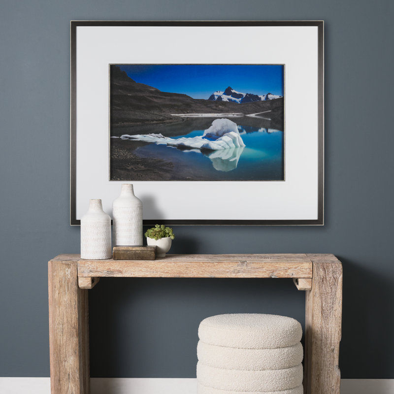«John Day II» par Chad Mackay a, reproduction d'art encadrée à la main, Mountain Top Thaw, 41.5L x 1.6W x 31.5H