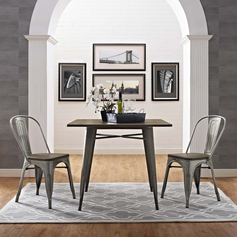 Chaise d'appoint Modway Promenade, Métal industriel