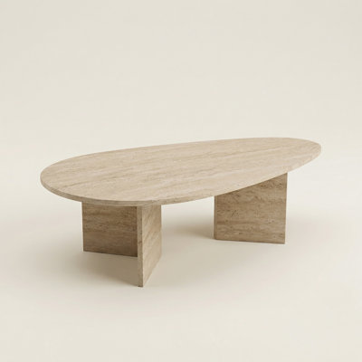 Solana 55'' Abstract Teardrop Coffee Table