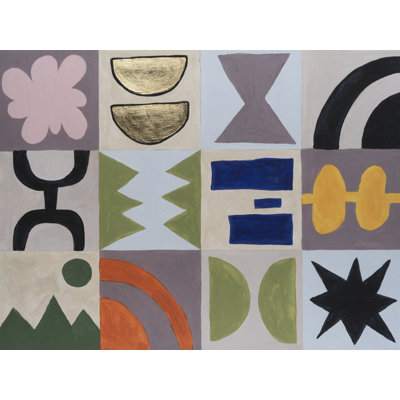 Tamaron Bohemian Shapes II by Michael Willett - Wrapped Canvas Print