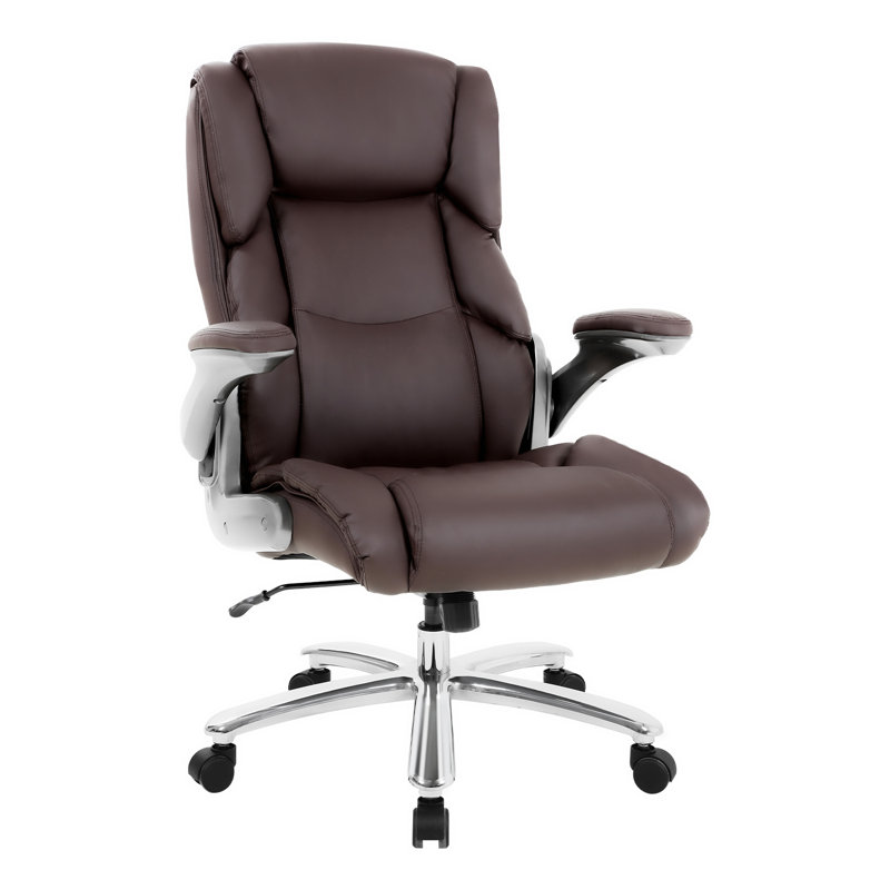 Office Chair Computer Desk Chair Big And Tall Office Chair 402Lbs Heavy Duty Mesh Ergonomic Computer Chair With Armrest Rolling Swivel Computer Pu Leather Chair For Heavy People, White