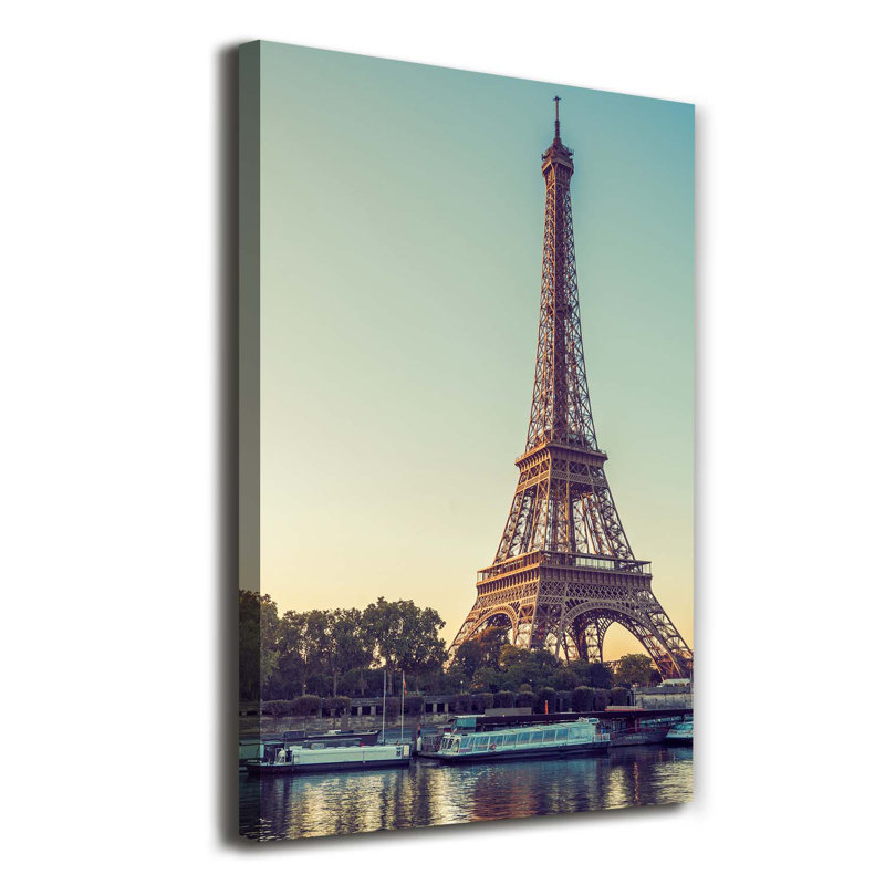 Eiffel Tower Paris - Wrapped Canvas Print