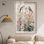 «Delicate Birds in Floral Shadowbox», impression murale de cuisine par Art Remedy, cadre blond, 36 x 54