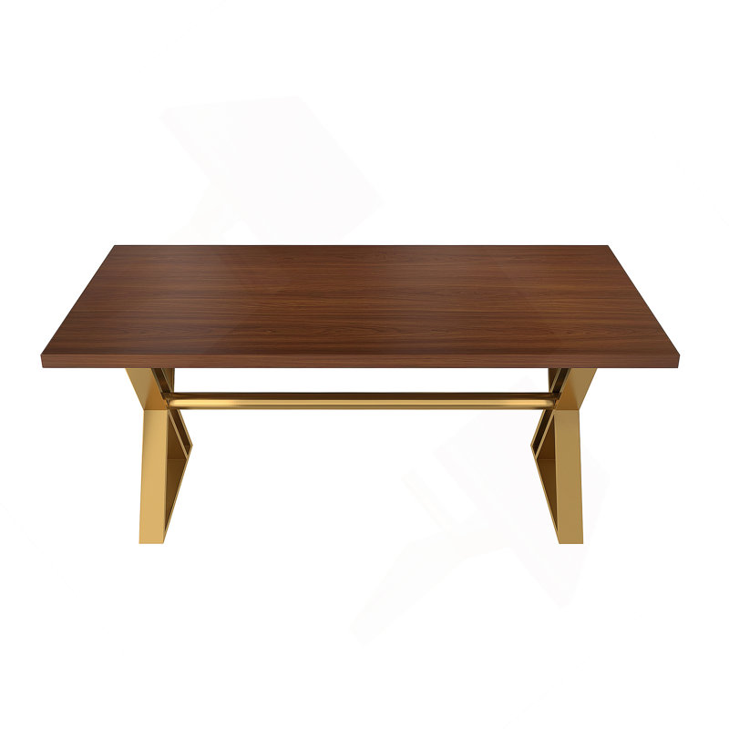 70.'' Wood Rectangular Dining Table