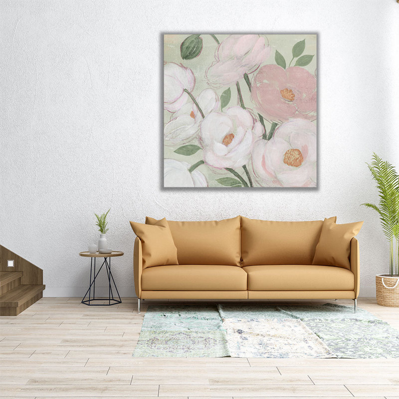 Flora S croquis I - reproduction d'art sur toile, H 20 po x l 20 po