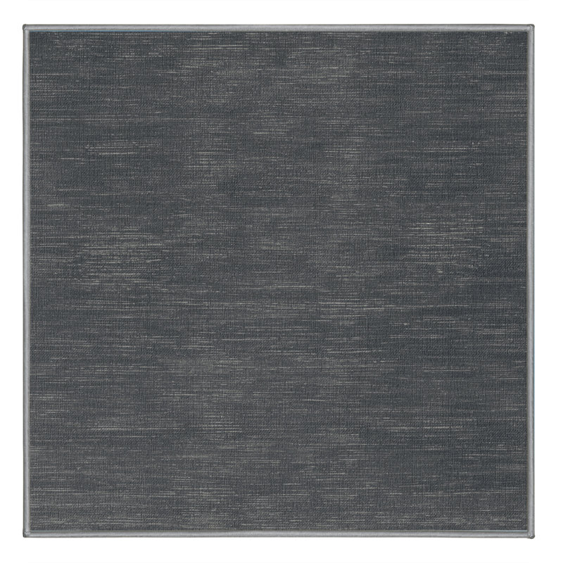 Machine Washable Solid Gray Area Rug, Square 7'