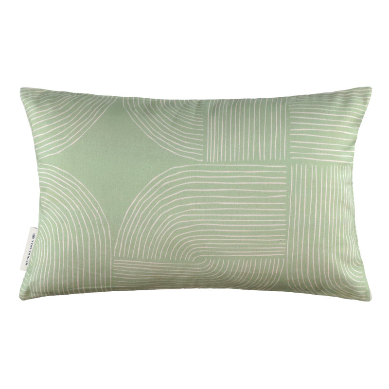 Green Rectangular Throw Cushion Cover