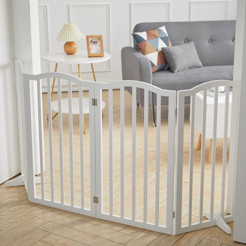Rowley Wood Adjustable Free Standing Pet Gate