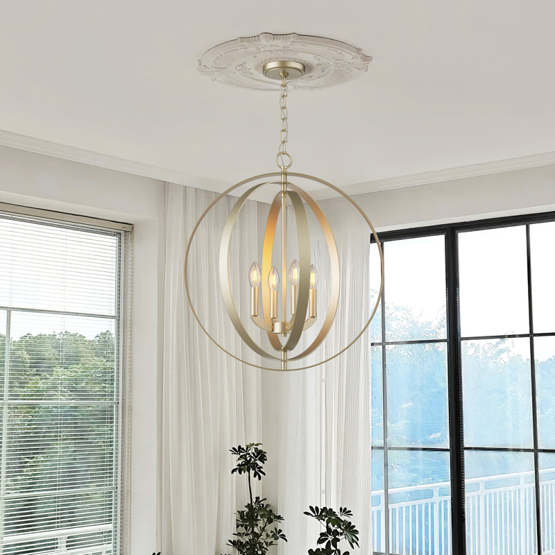 4 - Light Globe Chandelier