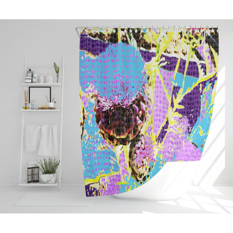 Afro Plants Designer Shower Curtain
