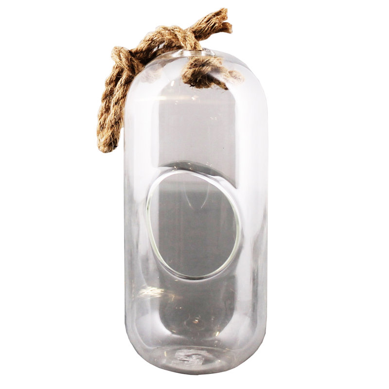 Glass Indoor Terrarium, 6.75" H x 4.25" W x 4.25" D