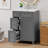 24" Gray Bathroom Vanity Cabinet With Ceramic Sink, 2 Drawers, 1 Soft-Close Door, Bathroom Vanity-1627163139