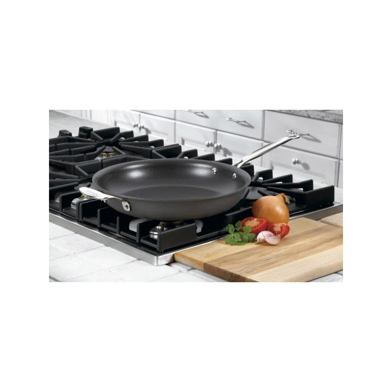Non Stick Stainless Steel Skillet, 14" W