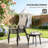 Space-Saving Stackable Outdoor Dining Chairs Set of 4