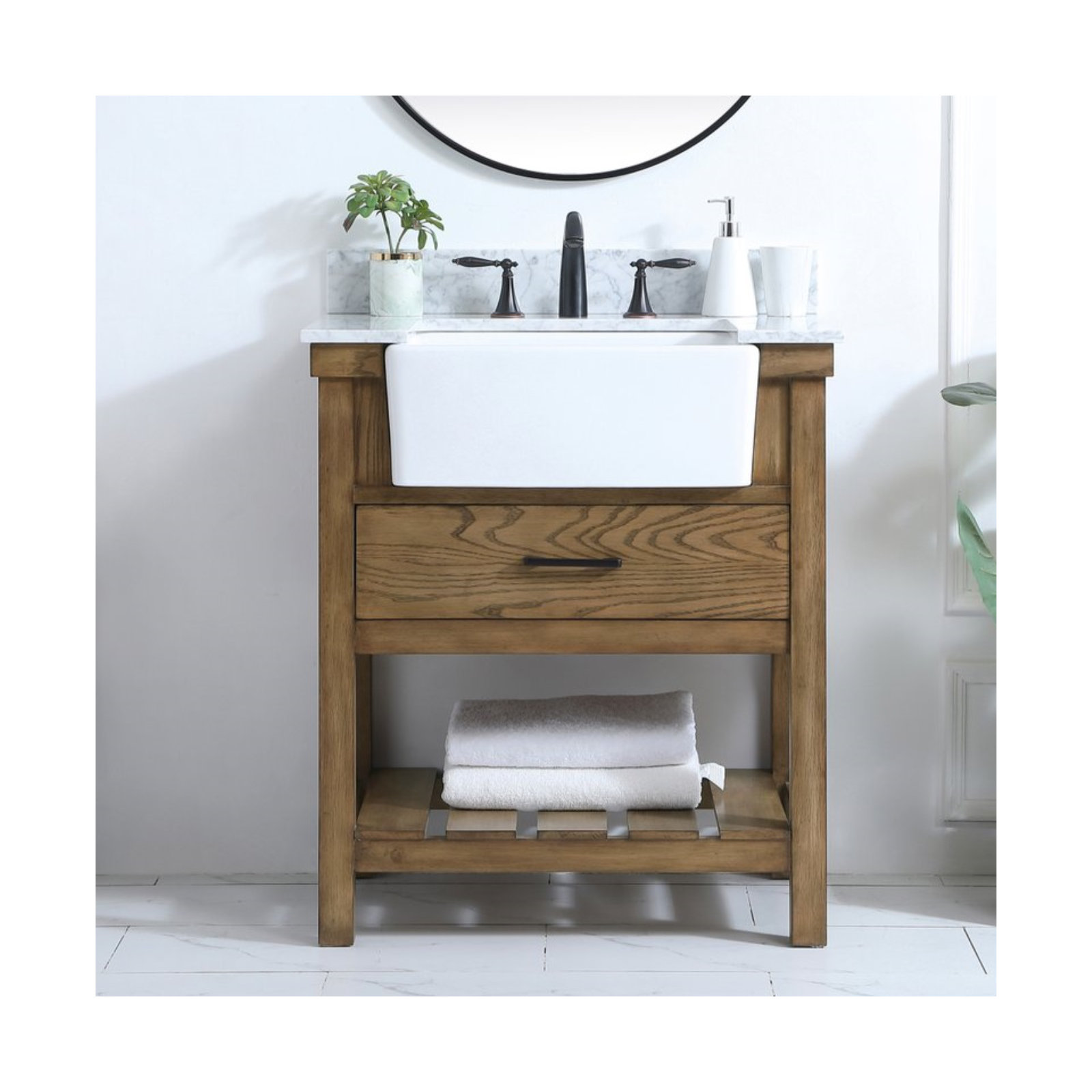 Pelaghia 30'' Single Bathroom Vanity, Driftwood