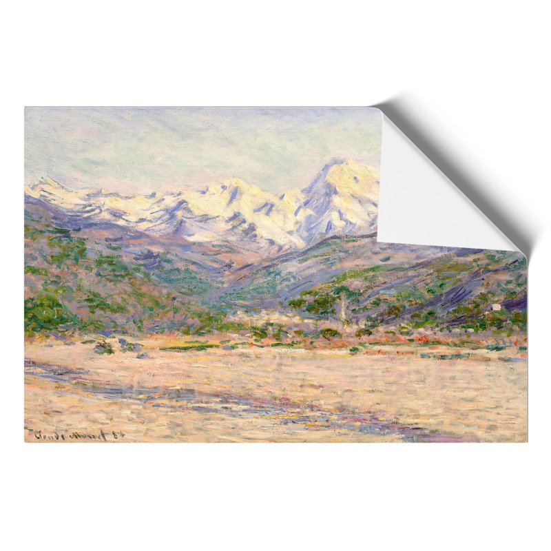 The Valley Of The Nervia by Claude Monet - No Frame Painting, 30cm H x 42cm W x 0.1cm D