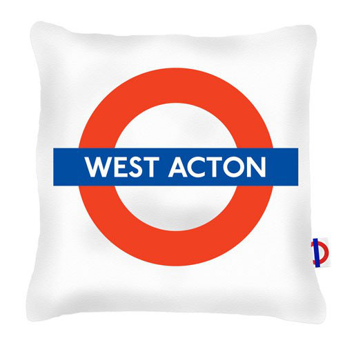 West Acton Tube Station London Transport Cushion