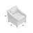 Carlton Teak Patio Chair with Sunbrella Cushions