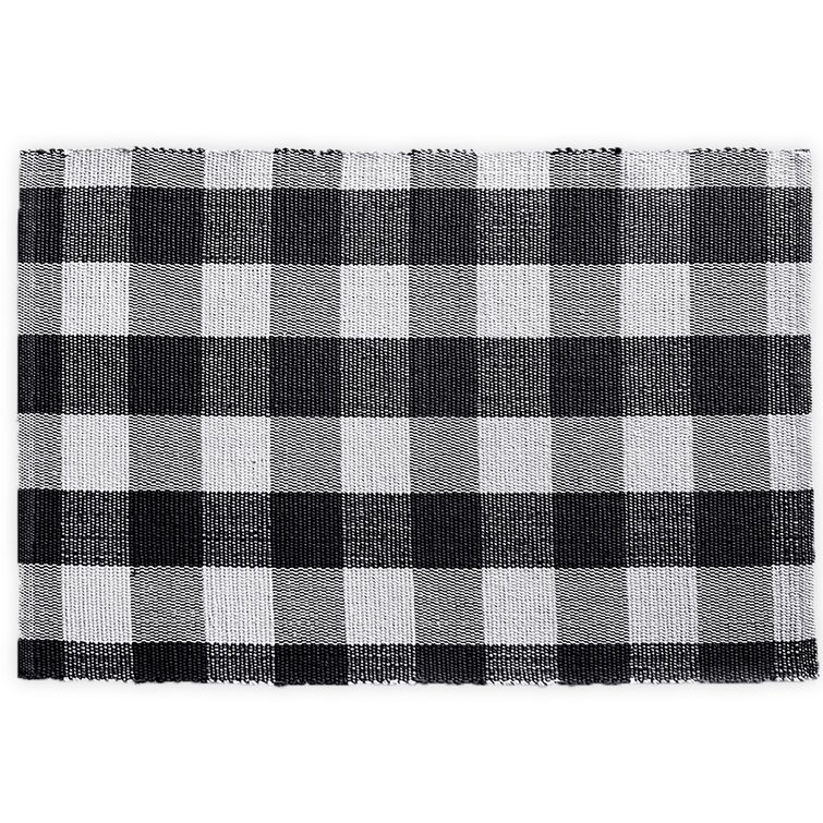 2 Piece Buffalo Plaid Kitchen Rug Set, Home Kitchen Sink Rugs and