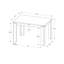 Table de salle à manger, rectangulaire, 48 po, petite, cuisine, salle à manger, stratifié, contemporain, moderne-1129608249-1129608248