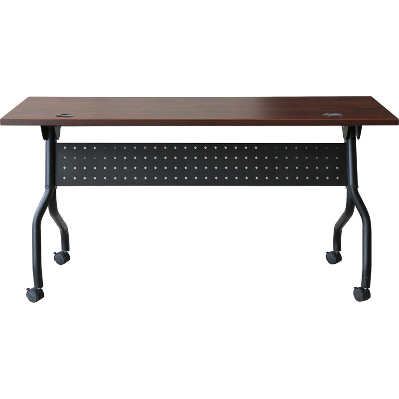 Table de formation avec roulettes, Cerisier, H 29,50 po x L 23,63 po x l 47,25 po, Noir