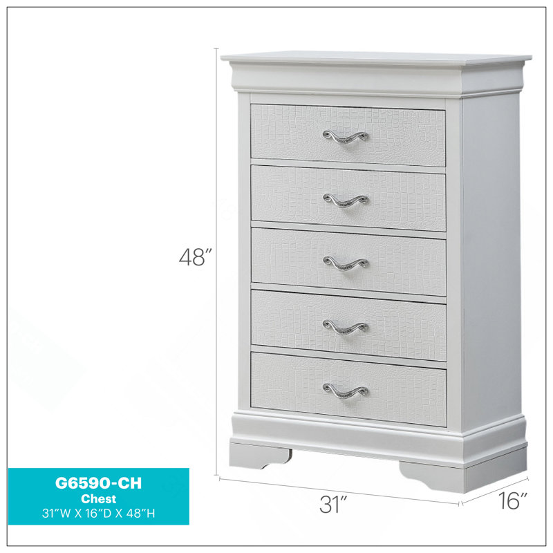 Commode Lorana, champagne argenté