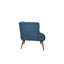 Élégant fauteuil à oreilles, bleu nuit, 29,5 po x 30,3 po x 31,5 po | Structure en bois massif, tissu 100% polyester, facile à nettoyer | Design moderne et traditionnel, parfait pour le salon, décor rustique et contemporain-621839020
