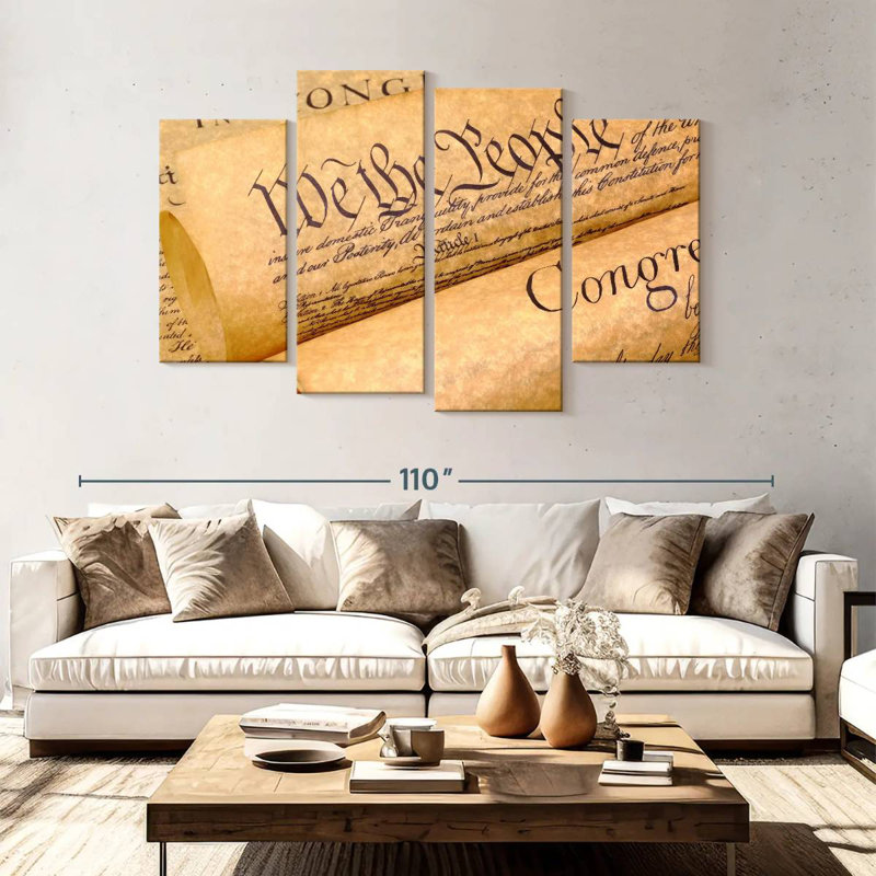 Keiri Declaration Of Independence Documents, 54" H x 84" W